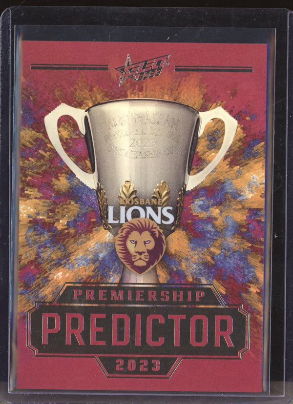 Brisbane Lions 2023 Select Footy Stars PPG2 Premiership Predictor Gold 130/260