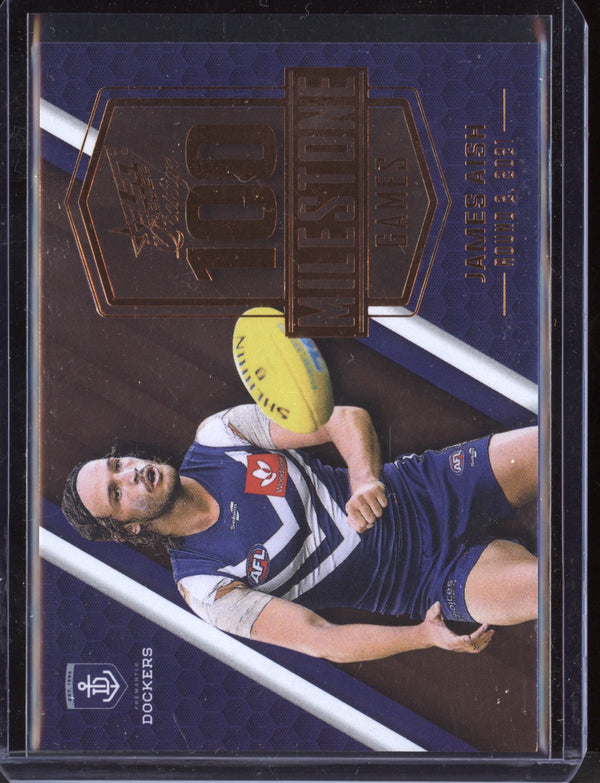 James Aish 2022 Select Footy Stars Prestige AFL Milestones Games 39/195