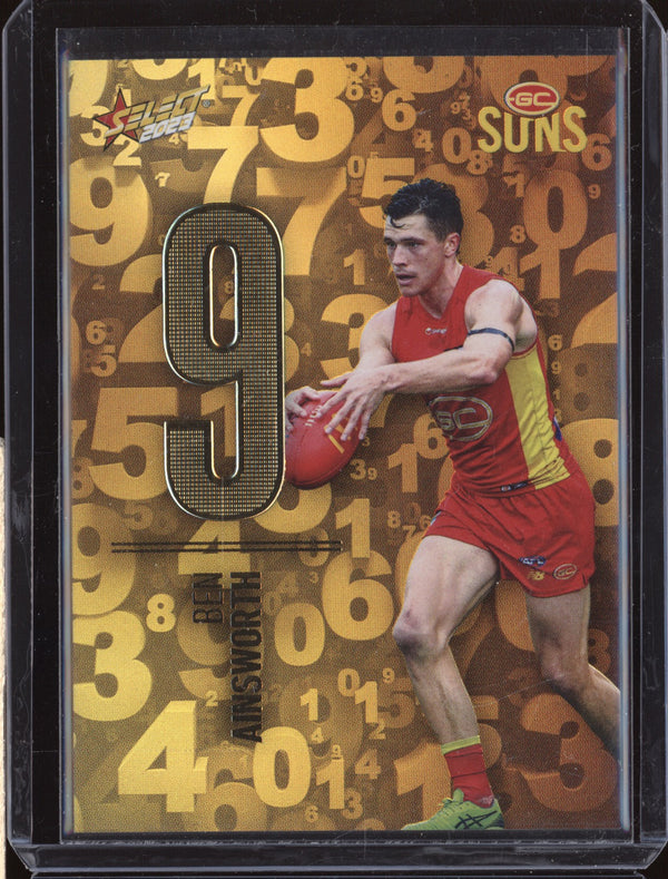 Ben Ainsworth 2023 Select Footy Stars N100 Numbers Gold 229/255