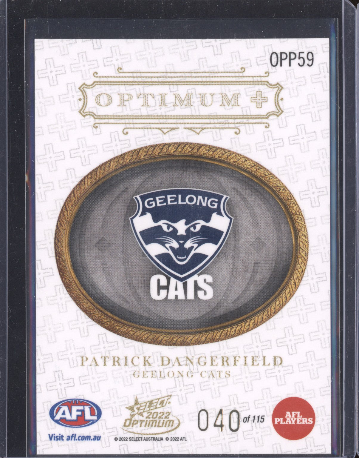 Patrick Dangerfield 2022 Select Optimum OPP59 Plus Parallel 40/115