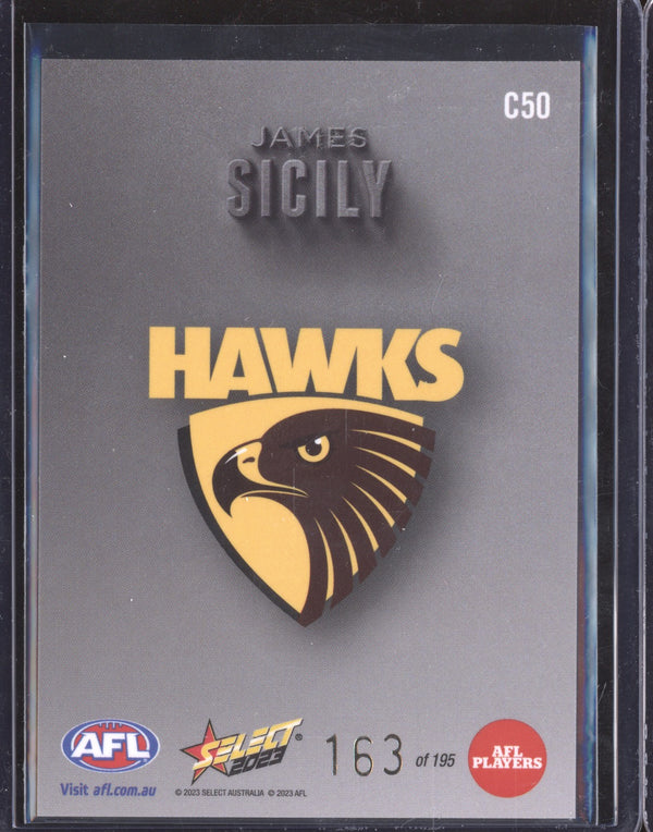 James Sicily 2023 Select Footy Stars C50 Carbon 163/195