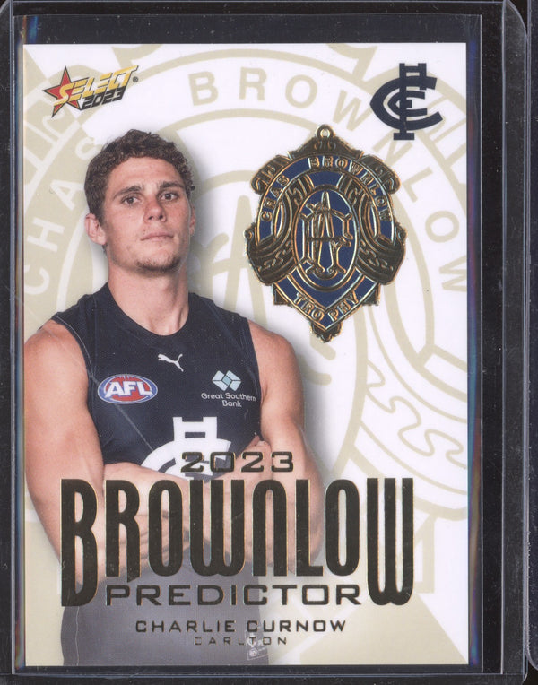 Charlie Curnow 2023 Select Footy Stars BPG13 Brownlow Predictor Gold 175/260