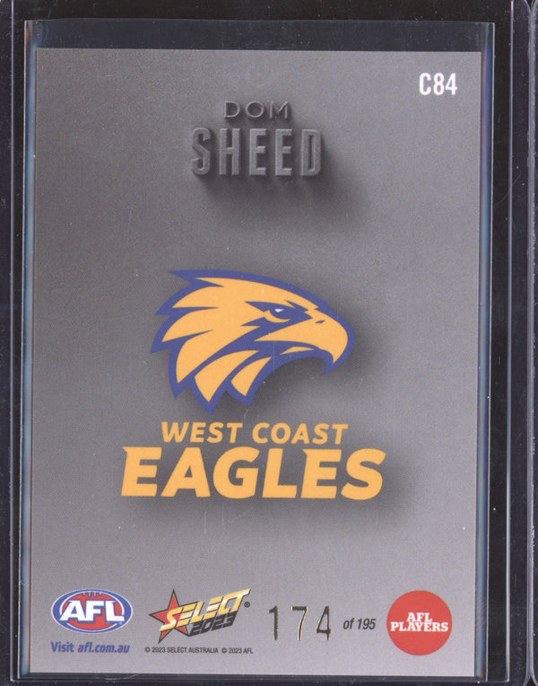 Dom Sheed 2023 Select Footy Stars C84 Carbon 174/195