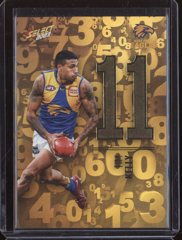 Tim Kelly 2023 Select Footy Stars N198 Numbers Gold 34/255