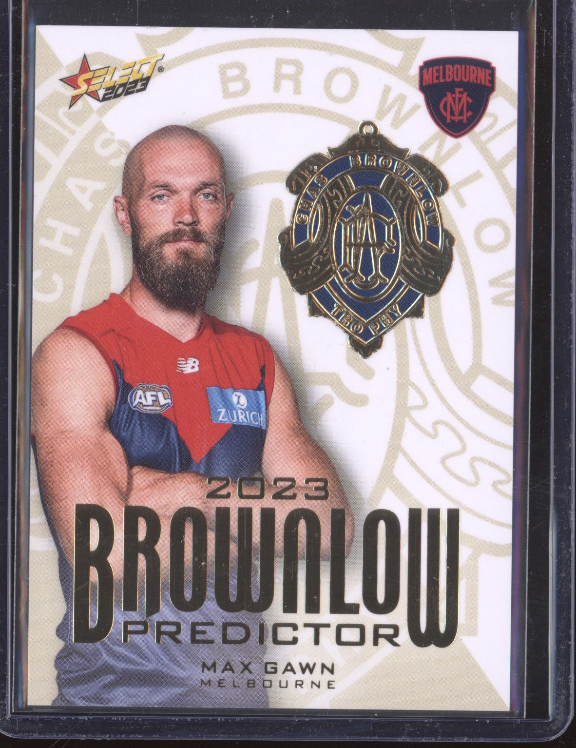 Max Gawn 2023 Select Footy Stars BPG52 Brownlow Predictor Gold 247/260