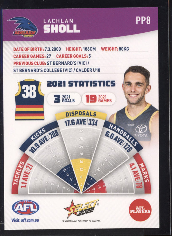 Lachlan Sholl 2022 Select Footy Stars Common Card - Purple