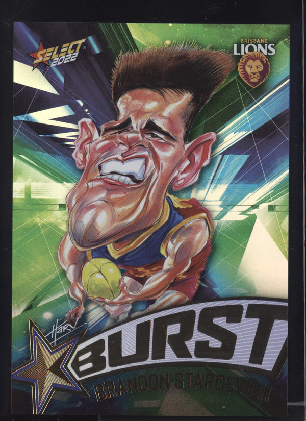 Brandon Starcevich 2022 AFL- Select Footy Stars Starburst Paint