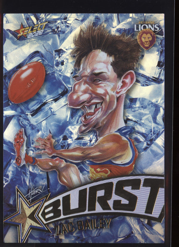 Zac Bailey 2022 AFL - Select Footy Stars Starburst Ice