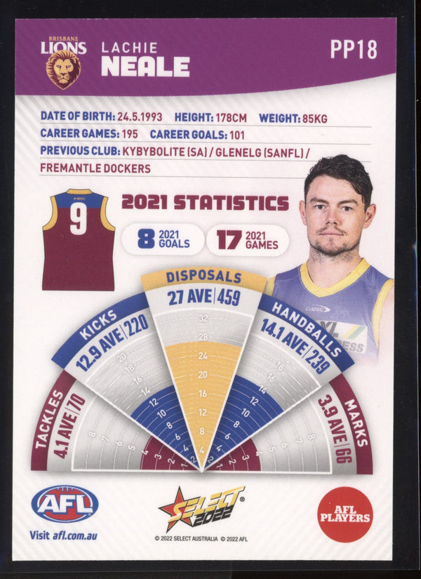 Lachie Neale 2022 Select Footy Stars Common Card - Purple