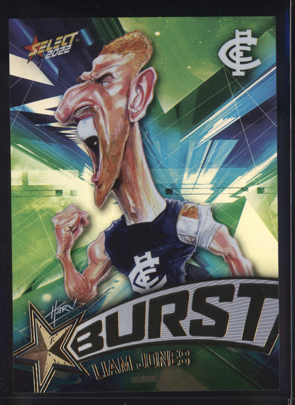 Liam Jones 2022 AFL- Select Footy Stars Starburst Paint