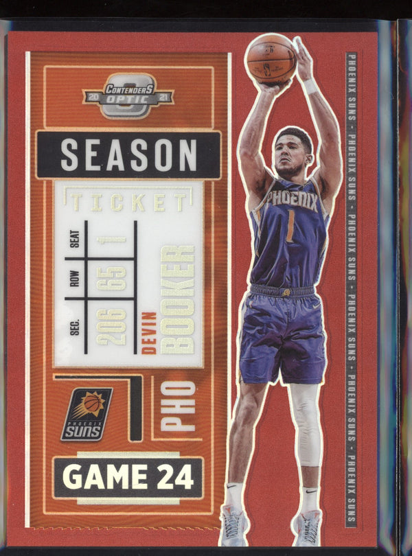 Devin Booker 2020-21 Panini Contenders Optic Red