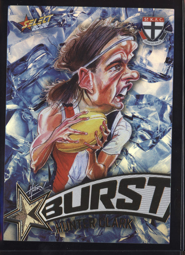 Hunter Clark 2022 AFL - Select Footy Stars Starburst Ice