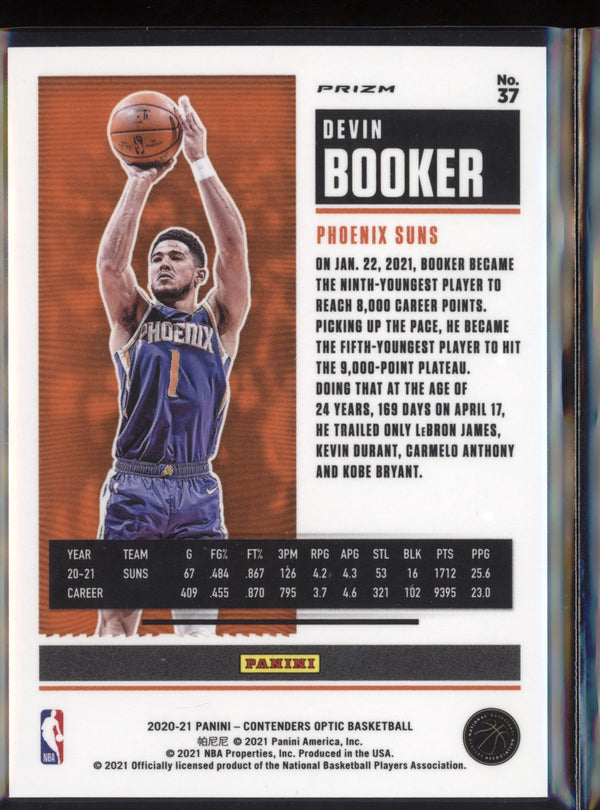 Devin Booker 2020-21 Panini Contenders Optic Red