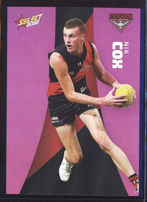 Nik Cox 2022 Select Footy Stars Common Card - Purple