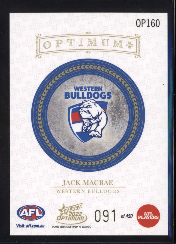 Jack Macrae 2022 Select Optimum OP160 Optimum Plus 91/450