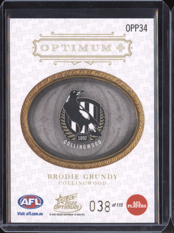 Brodie Grundy 2022 Select Optimum OPP34 Optimum Plus Parallel 38/115