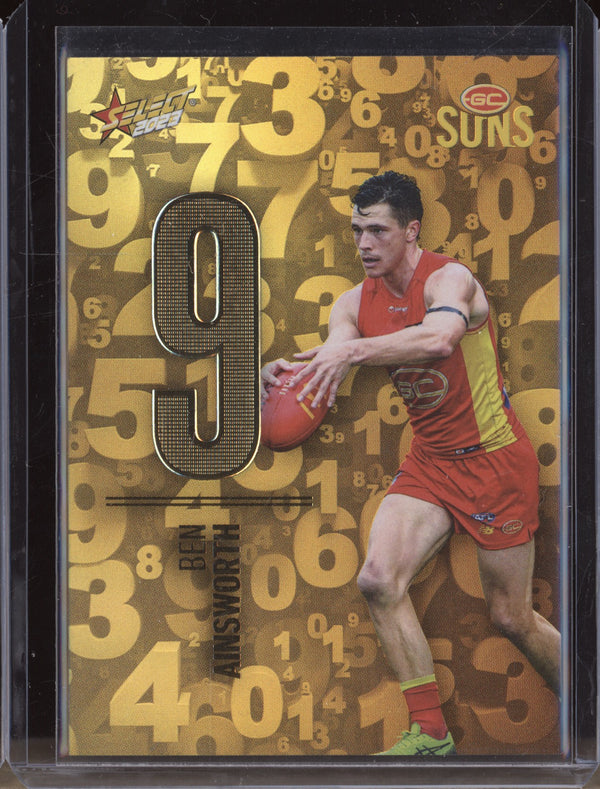 Ben Ainsworth 2023 Select Footy Stars N100 Numbers Gold 34/255