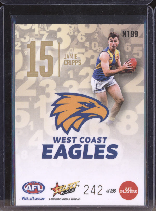 Jamie Cripps 2023 Select Footy Stars N199 Numbers 242/255