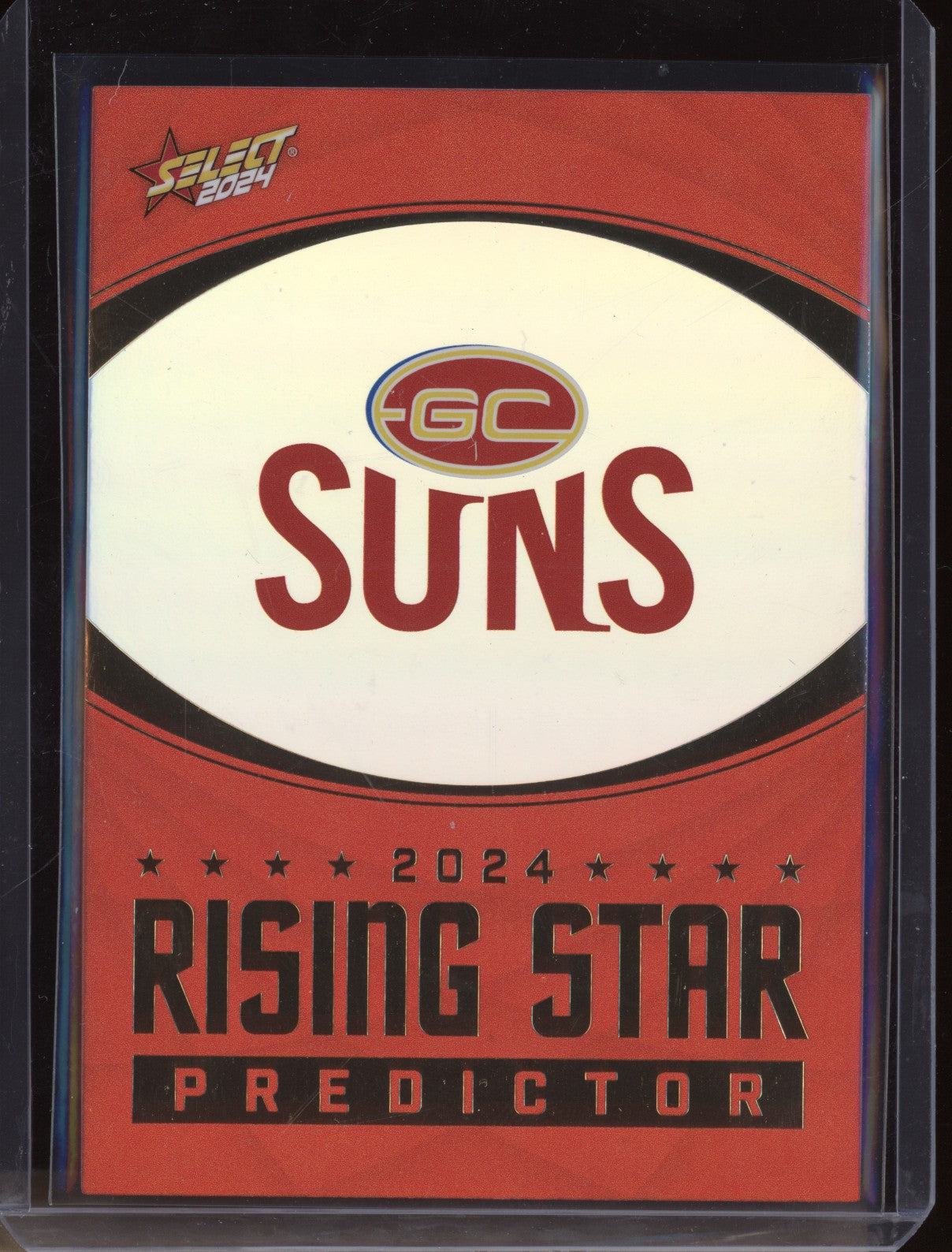 Gold Coast 2024 Select Footy Stars RSPG9 Rising Star Predictor Gold 58/315