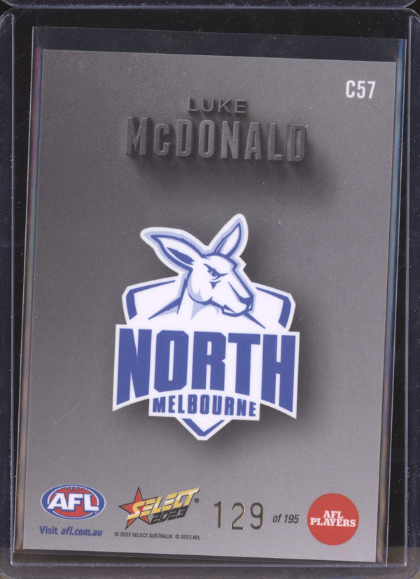 Luke Mcdonald 2023 Select Footy Stars C57 Carbon 129/195