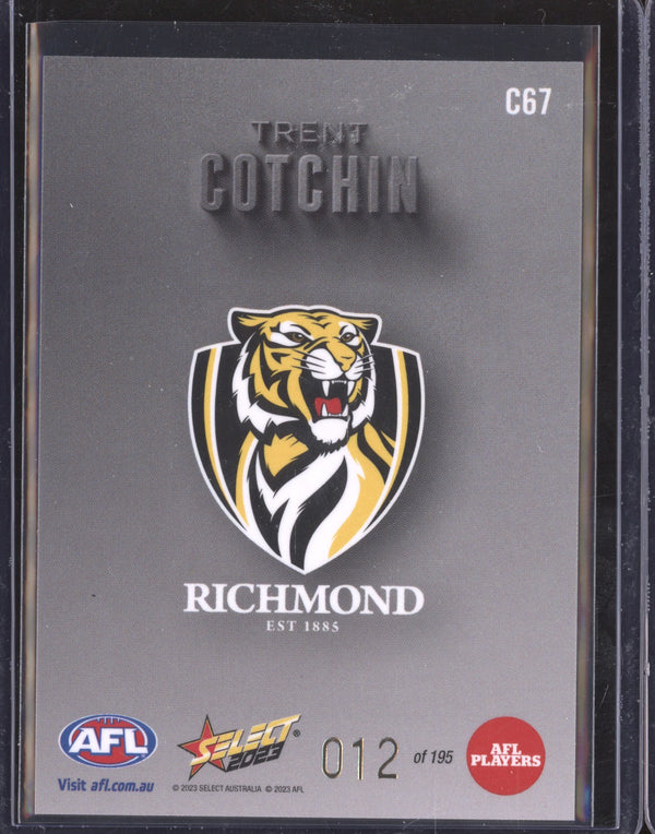 Trent Cotchin 2023 Select Footy Stars C67 Carbon 12/195