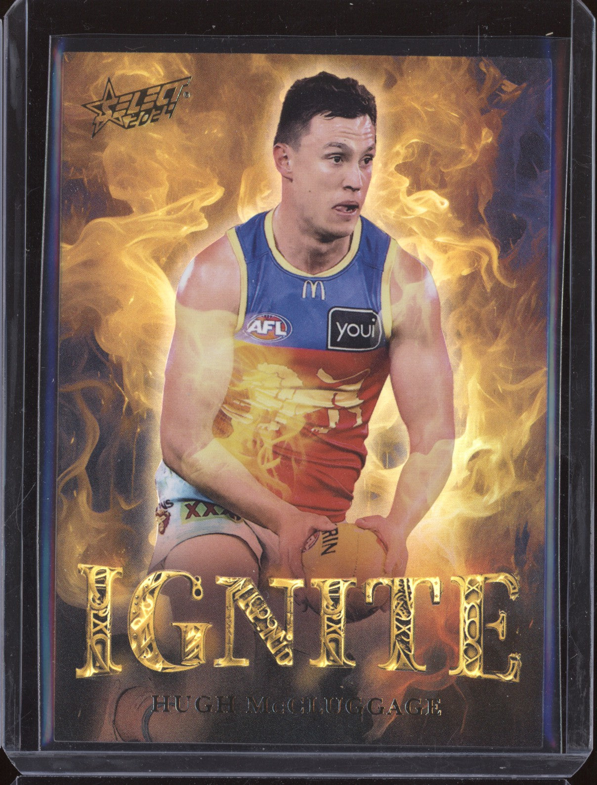 Hugh McCluggage 2024 Select Footy Stars IGG7 Ignite Gold 93/125