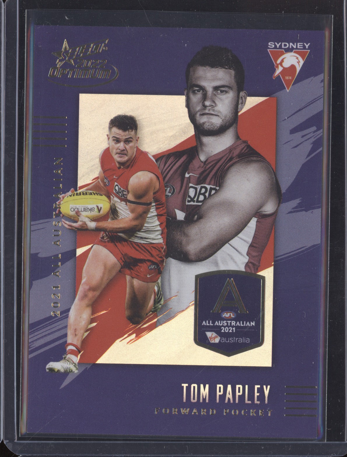 Tom Papley 2022 Select Optimum AA13 2021 All Australian 102/195