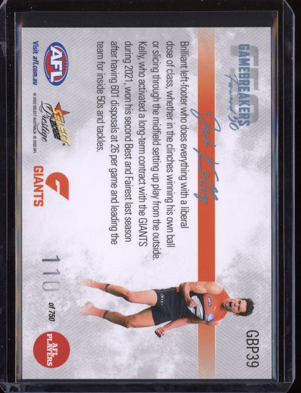 Josh Kelly 2022 Select Prestige  Gamebreakers 110/750