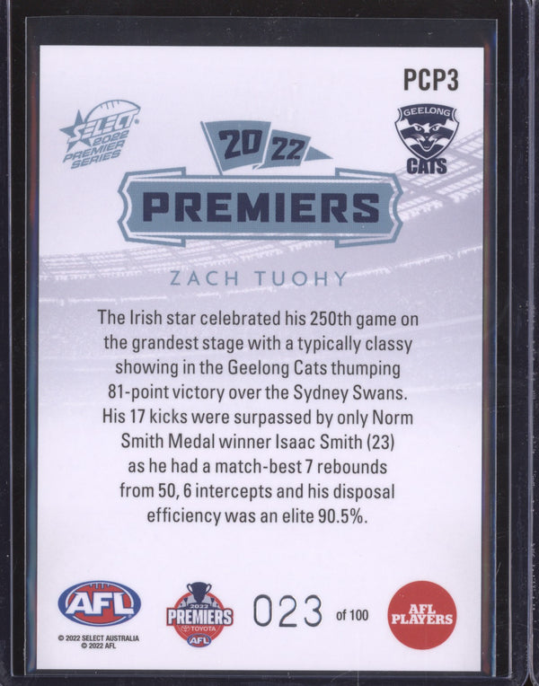 Zach Tuohy 2022 Select Premier Series PCP3 23/100