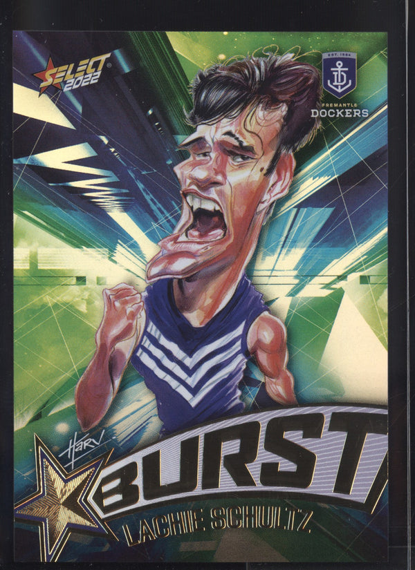 Lachie Schultz 2022 AFL- Select Footy Stars Starburst Paint