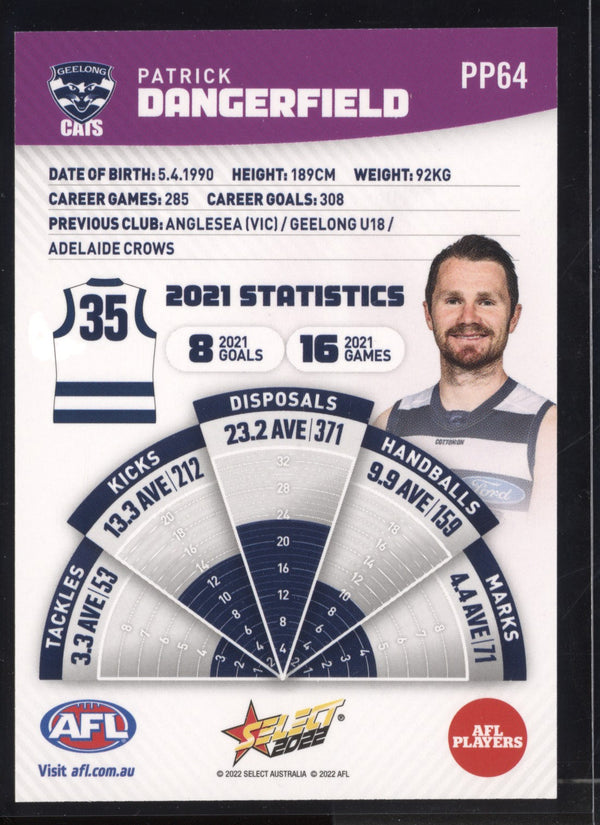 Patrick Dangerfield 2022 Select Footy Stars Common Card - Purple