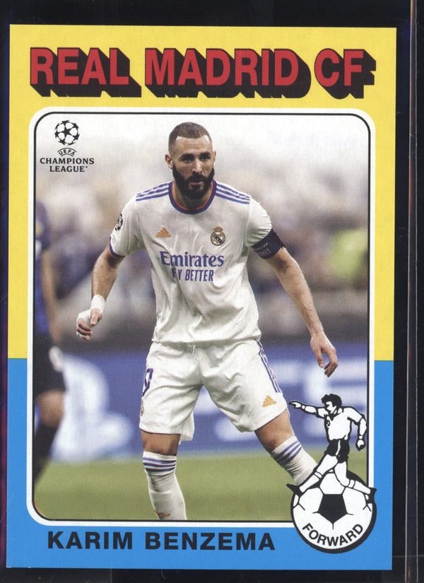 Karim Benzema 2021/22 Topps UEFA Champions League 1975/76 Topps Footballers