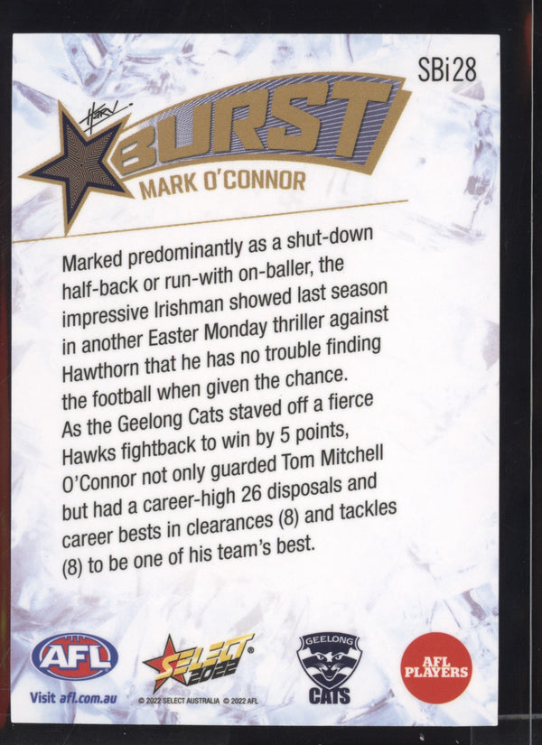 Mark O'Connor 2022 AFL - Select Footy Stars Starburst Ice