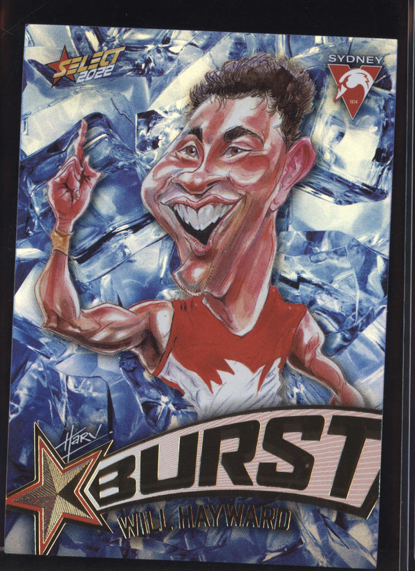 Will Hayward 2022 AFL - Select Footy Stars Starburst Ice