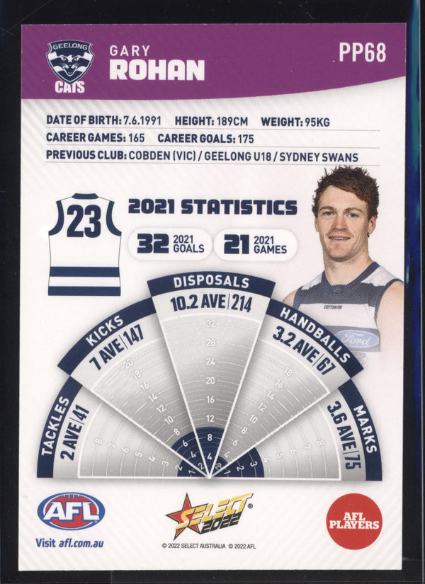 Gary Rohan 2022 Select Footy Stars Common Card - Purple