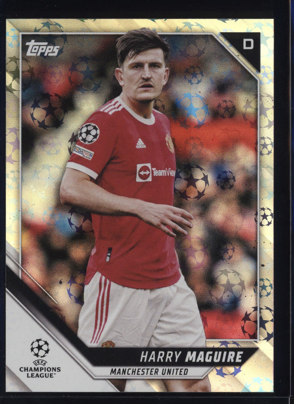 Harry Maguire 2021/22 Topps UEFA Champions League Starball