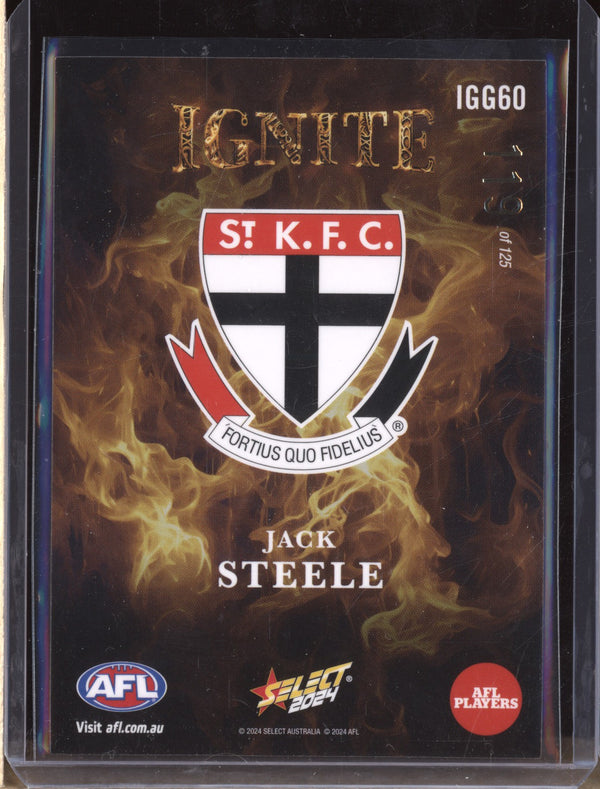 Jack Steele 2024 Select Footy Stars IGG60 Ignite Gold 119/125