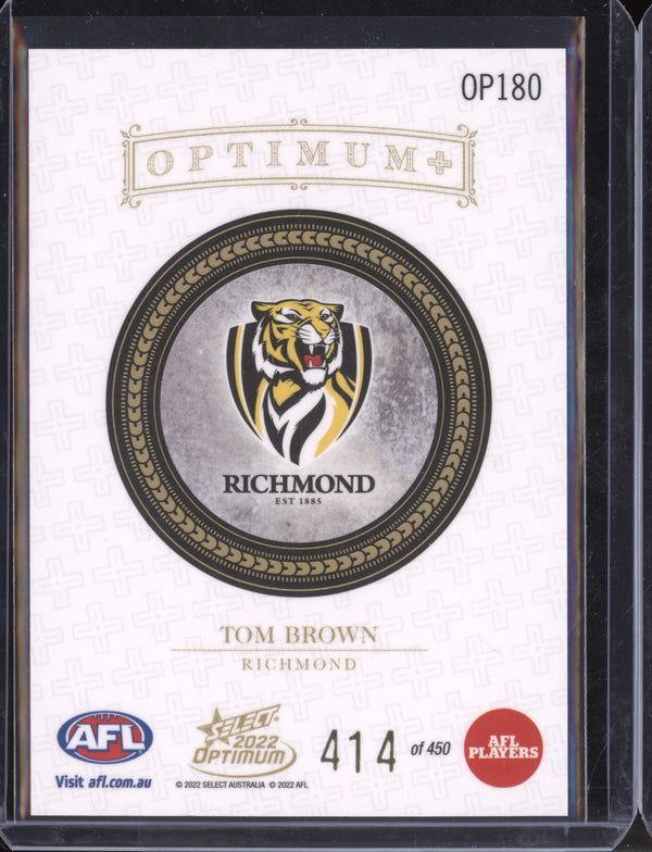 Tom Brown 2022 Select Optimum OP180 Optimum Plus RC 414/450