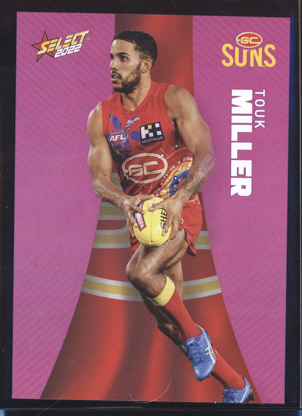 Touk Miller 2022 Select Footy Stars Common Card - Purple