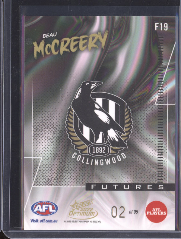 Beau McCreery 2022 Select Optimum F19 Futures - Low 02/95