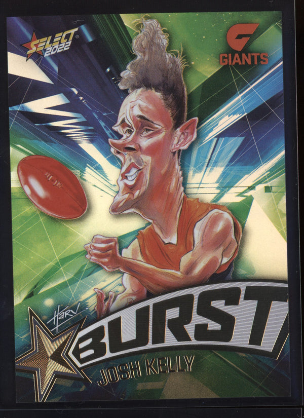 Josh Kelly 2022 AFL- Select Footy Stars Starburst Paint