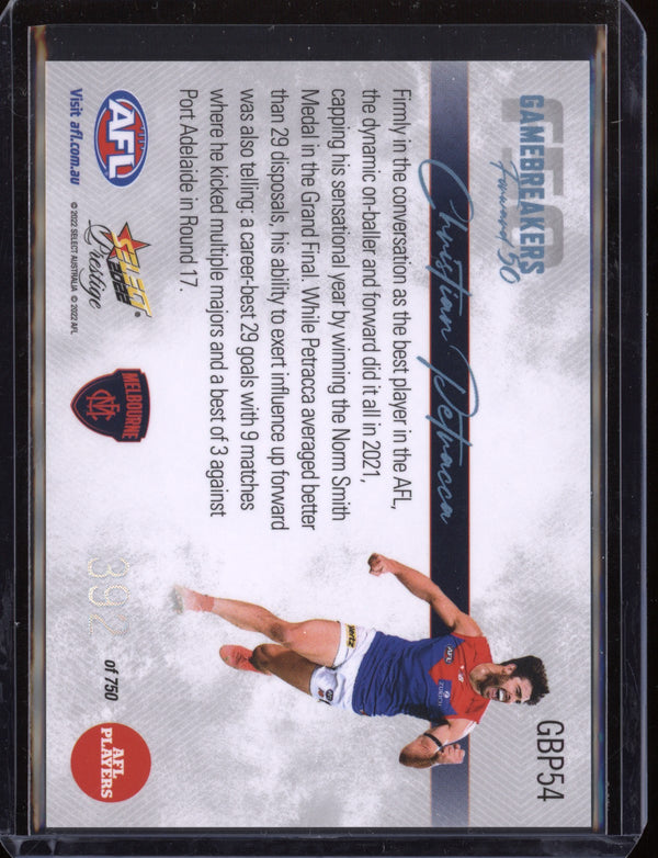 Christian Petracca 2022 Select Prestige  Gamebreakers 392/750