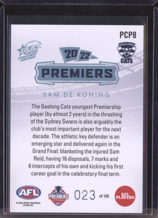 Sam De Koning 2022 Select Premier Series PCP8 23/100