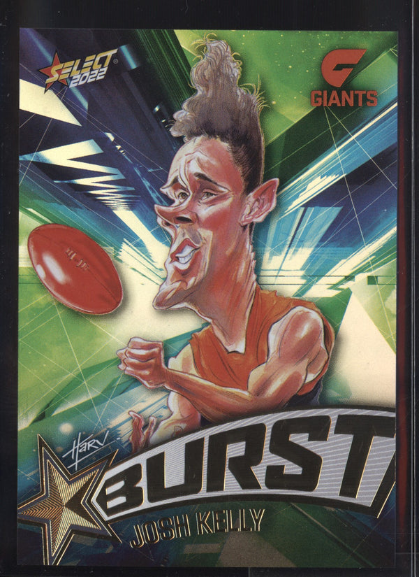 Josh Kelly 2022 AFL- Select Footy Stars Starburst Paint