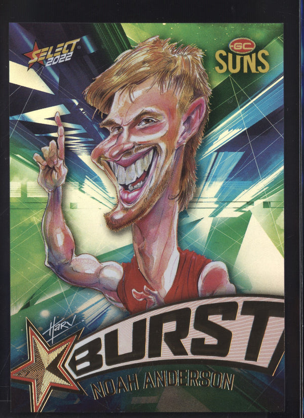 Noah Anderson 2022 AFL- Select Footy Stars Starburst Paint