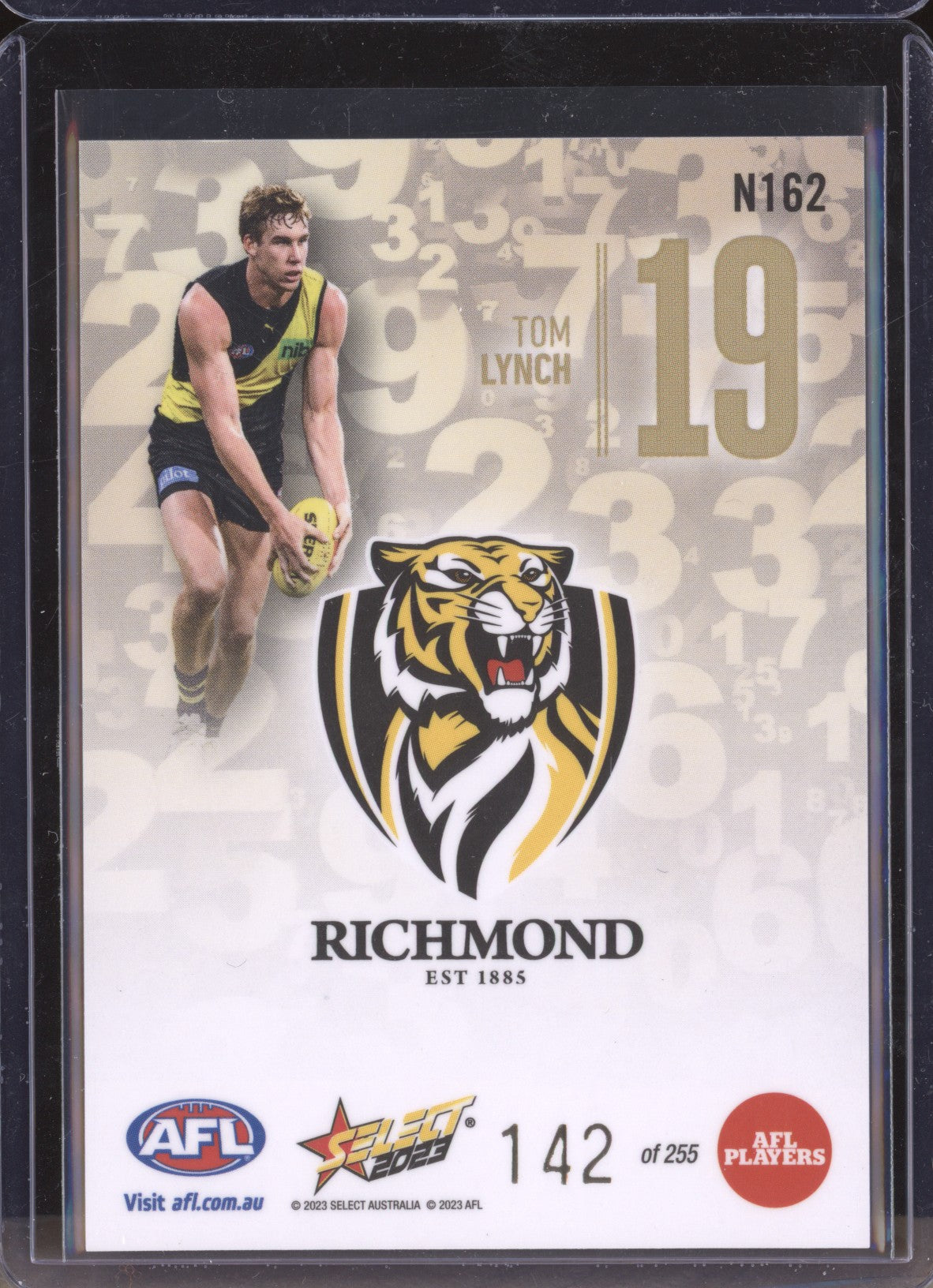 Tom Lynch 2023 Select Footy Stars N162 Numbers 142/255