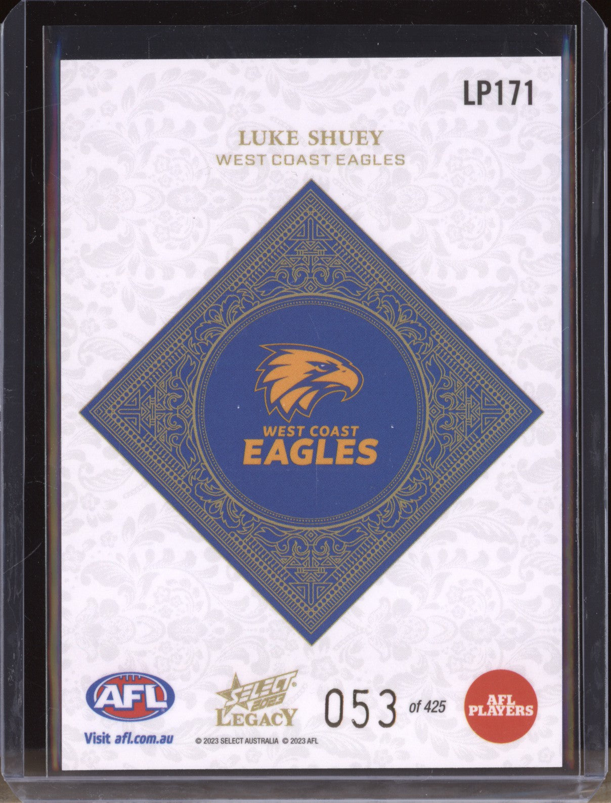 Luke Shuey 2023 Select Legacy AFL LP171 Legacy Plus 53/425