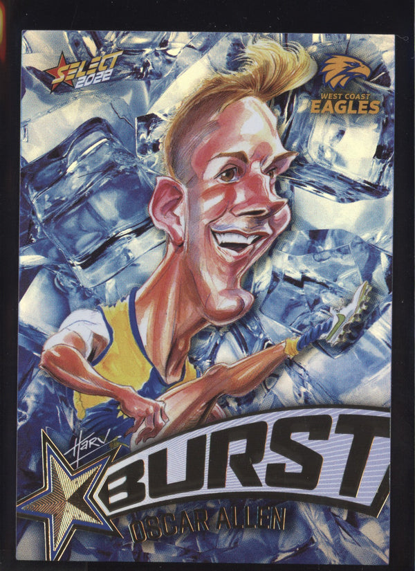 Oscar Allen 2022 AFL - Select Footy Stars Starburst Ice