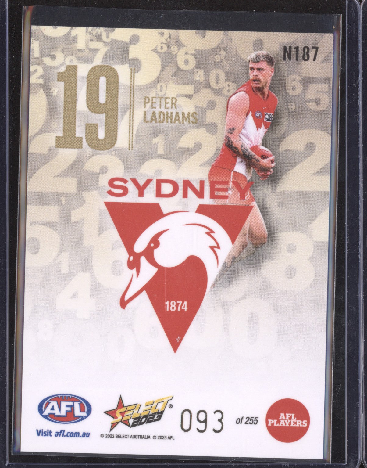 Peter Ladhams 2023 Select Footy Stars N187 Numbers 93/255