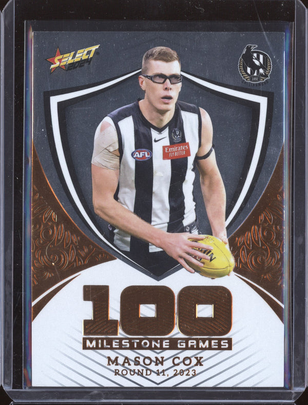 Mason Cox 2024 Select Footy Stars MGH23 Milestone Games Hobby 175/240